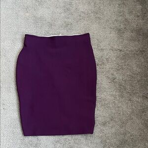 Chic Purple Pencil Skirt